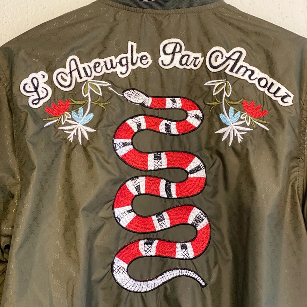Olive green Gucci Jacket - Picture 3 of 5